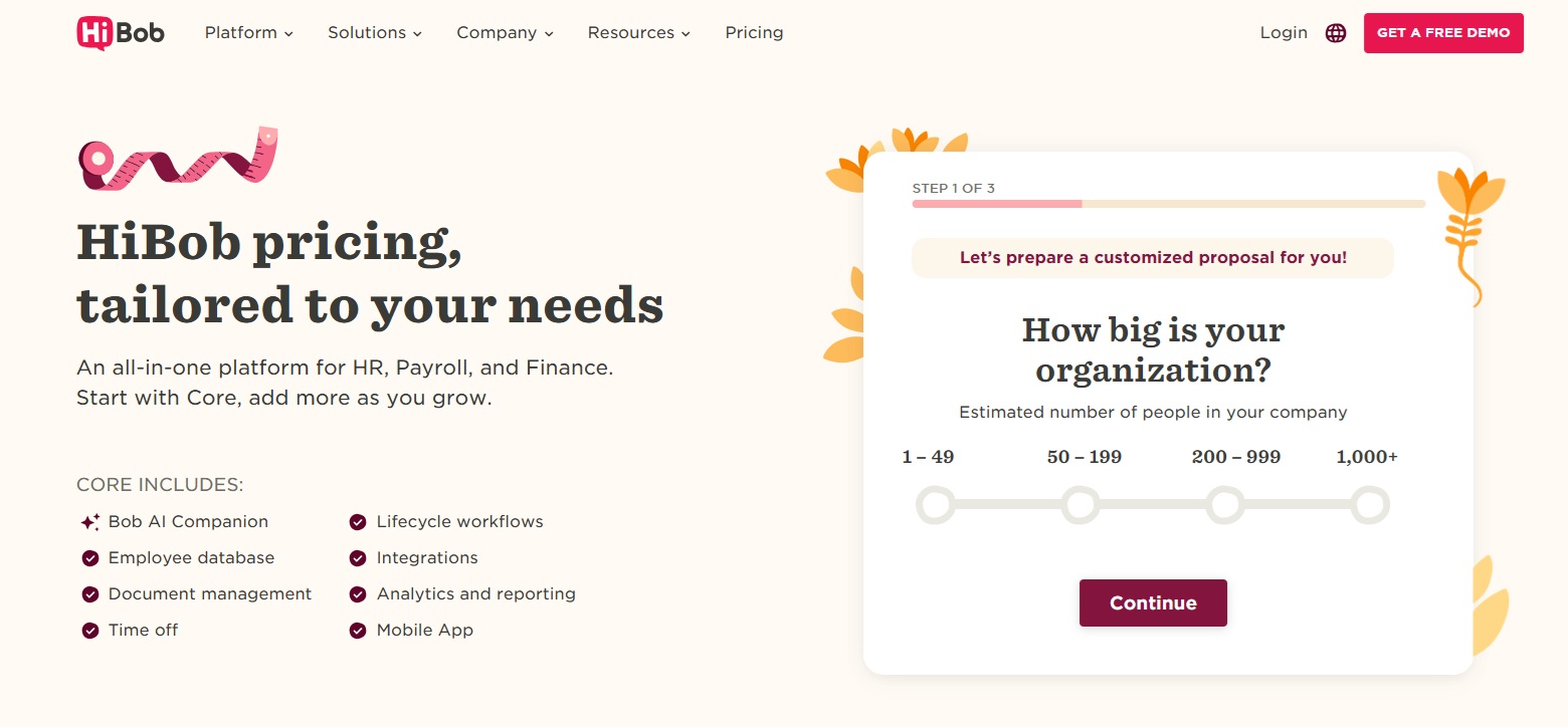 HiBob Pricing
