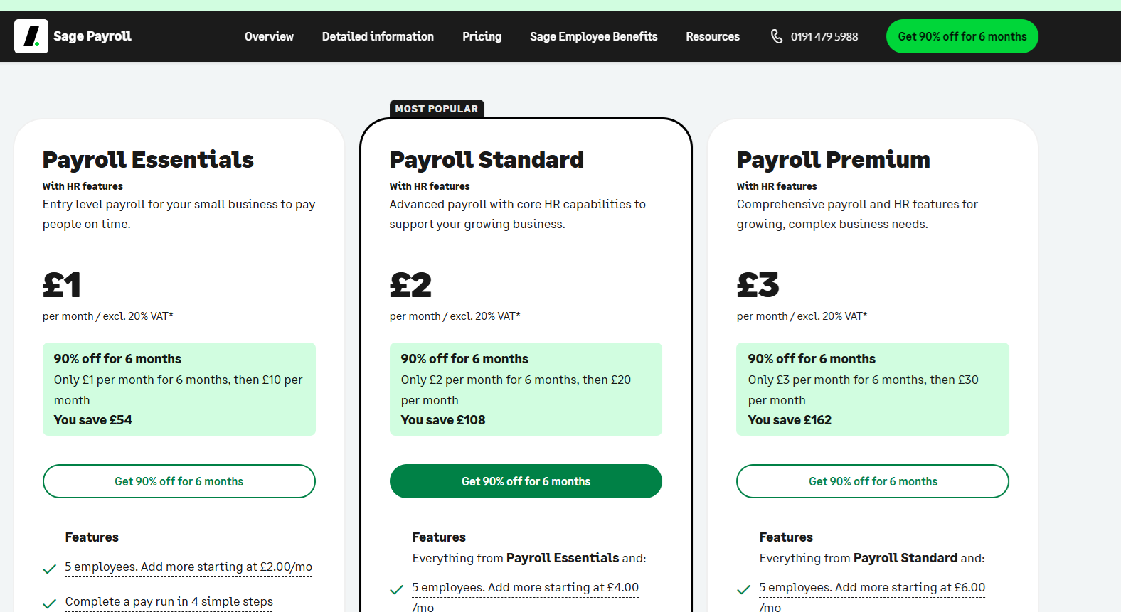 Sage Payroll software pricing UK